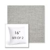 Picture of Piazza Pebble | Set of 2 | Sunbrella 16" Square Outdoor Throw Pillows with Premium Inserts