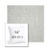 Picture of Pique Cloud | Set of 2 | Sunbrella 16" Square Outdoor Throw Pillows with Premium Inserts
