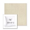 Picture of Pique Flax | Set of 2 | Sunbrella 16" Square Outdoor Throw Pillows with Premium Inserts