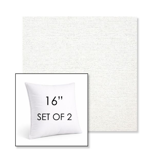 Picture of Platform Salt | Set of 2 | Sunbrella 16" Square Outdoor Throw Pillows with Premium Inserts