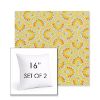Picture of Plume Tropics | Set of 2 | Sunbrella 16" Square Outdoor Throw Pillows with Premium Inserts