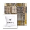 Picture of Pop Corn | Set of 2 | Sunbrella 16" Square Outdoor Throw Pillows with Premium Inserts