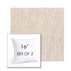 Picture of Poros Linen | Set of 2 | Sunbrella 16" Square Outdoor Throw Pillows with Premium Inserts