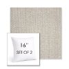 Picture of Posh Pebble | Set of 2 | Sunbrella 16" Square Outdoor Throw Pillows with Premium Inserts