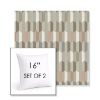 Picture of Precise Fawn | Set of 2 | Sunbrella 16" Square Outdoor Throw Pillows with Premium Inserts