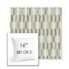 Picture of Precise Spring | Set of 2 | Sunbrella 16" Square Outdoor Throw Pillows with Premium Inserts