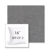 Picture of Proof Slate | Set of 2 | Sunbrella 16" Square Outdoor Throw Pillows with Premium Inserts