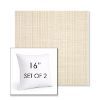 Picture of Proven Flax | Set of 2 | Sunbrella 16" Square Outdoor Throw Pillows with Premium Inserts