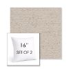 Picture of Rafi Oat | Set of 2 | Sunbrella 16" Square Outdoor Throw Pillows with Premium Inserts