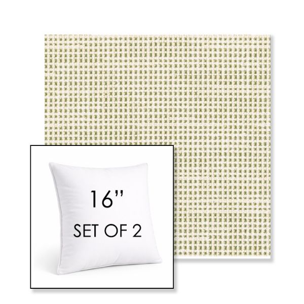 Picture of Rest Meadow | Set of 2 | Sunbrella 16" Square Outdoor Throw Pillows with Premium Inserts