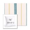 Picture of Revival Lake | Set of 2 | Sunbrella 16" Square Outdoor Throw Pillows with Premium Inserts