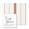 Picture of Revival Sand | Set of 2 | Sunbrella 16" Square Outdoor Throw Pillows with Premium Inserts