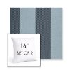 Picture of Rothko Oceanfront | Set of 2 | Sunbrella 16" Square Outdoor Throw Pillows with Premium Inserts