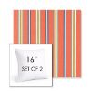 Picture of Saltillo Sedona | Set of 2 | Sunbrella 16" Square Outdoor Throw Pillows with Premium Inserts