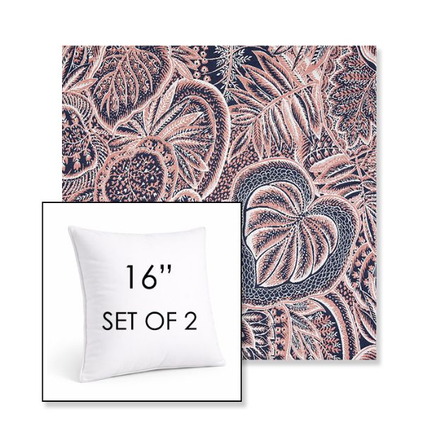 Picture of Sensibility Splendor | Set of 2 | Sunbrella 16" Square Outdoor Throw Pillows with Premium Inserts