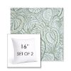 Picture of Sensibility Spring | Set of 2 | Sunbrella 16" Square Outdoor Throw Pillows with Premium Inserts