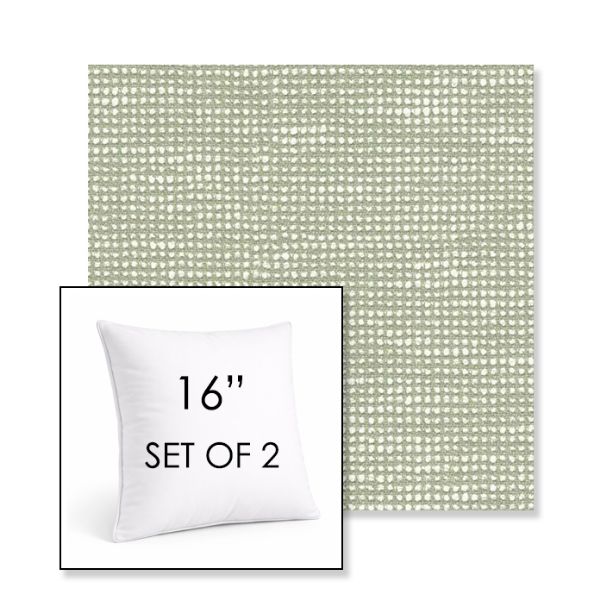 Picture of Slow Spirea | Set of 2 | Sunbrella 16" Square Outdoor Throw Pillows with Premium Inserts