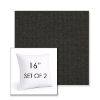 Picture of Spectrum Carbon | Set of 2 | Sunbrella 16" Square Outdoor Throw Pillows with Premium Inserts