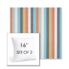 Picture of Surround Sunrise | Set of 2 | Sunbrella 16" Square Outdoor Throw Pillows with Premium Inserts