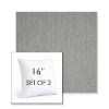 Picture of Switch Silver | Set of 2 | Sunbrella 16" Square Outdoor Throw Pillows with Premium Inserts