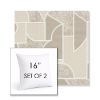Picture of Territory Alum | Set of 2 | Sunbrella 16" Square Outdoor Throw Pillows with Premium Inserts