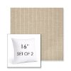 Picture of Ticking Dove | Set of 2 | Sunbrella 16" Square Outdoor Throw Pillows with Premium Inserts