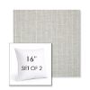 Picture of Ticking Fog | Set of 2 | Sunbrella 16" Square Outdoor Throw Pillows with Premium Inserts