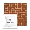Picture of Toggle Terra Rosa | Set of 2 | Sunbrella 16" Square Outdoor Throw Pillows with Premium Inserts