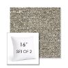 Picture of Tundra Penja | Set of 2 | Sunbrella 16" Square Outdoor Throw Pillows with Premium Inserts