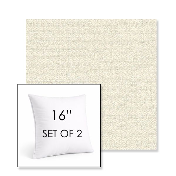 Picture of Tundra Swan | Set of 2 | Sunbrella 16" Square Outdoor Throw Pillows with Premium Inserts
