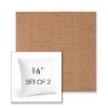 Picture of Willa Clay | Set of 2 | Sunbrella 16" Square Outdoor Throw Pillows with Premium Inserts