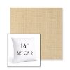 Picture of Willa Hemp | Set of 2 | Sunbrella 16" Square Outdoor Throw Pillows with Premium Inserts