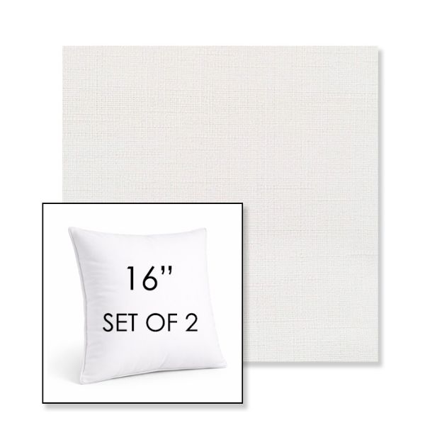 Picture of Willa Snow | Set of 2 | Sunbrella 16" Square Outdoor Throw Pillows with Premium Inserts