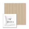 Picture of William Sand | Set of 2 | Sunbrella 16" Square Outdoor Throw Pillows with Premium Inserts