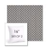 Picture of Yardly Hydrangea | Set of 2 | Sunbrella 16" Square Outdoor Throw Pillows with Premium Inserts