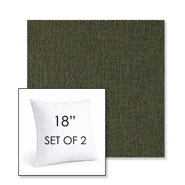 Picture of Abstraction Juniper | Set of 2 | Sunbrella 18" Square Outdoor Throw Pillows with Premium Inserts