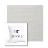 Picture of Amalfi Sand | Set of 2 | Sunbrella 18" Square Outdoor Throw Pillows with Premium Inserts