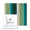 Picture of Beaming Lagoon | Set of 2 | Sunbrella 18" Square Outdoor Throw Pillows with Premium Inserts