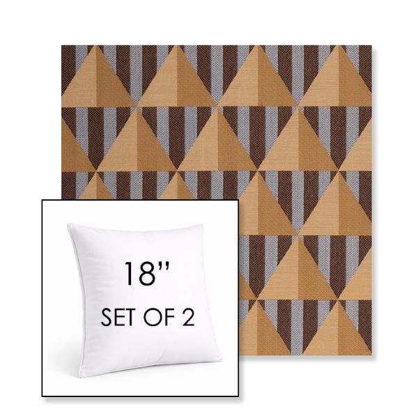 Picture of Buoy Sunset | Set of 2 | Sunbrella 18" Square Outdoor Throw Pillows with Premium Inserts