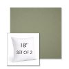 Picture of Canvas Almond | Set of 2 | Sunbrella 18" Square Outdoor Throw Pillows with Premium Inserts