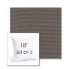 Picture of Canvas Coal | Set of 2 | Sunbrella 18" Square Outdoor Throw Pillows with Premium Inserts