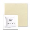 Picture of Canvas Vellum | Set of 2 | Sunbrella 18" Square Outdoor Throw Pillows with Premium Inserts