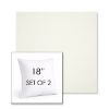 Picture of Canvas White | Set of 2 | Sunbrella 18" Square Outdoor Throw Pillows with Premium Inserts