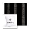 Picture of Caper Onyx | Set of 2 | Sunbrella 18" Square Outdoor Throw Pillows with Premium Inserts