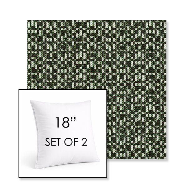Picture of Carat Agate | Set of 2 | Sunbrella 18" Square Outdoor Throw Pillows with Premium Inserts