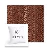 Picture of Carat Grenat | Set of 2 | Sunbrella 18" Square Outdoor Throw Pillows with Premium Inserts
