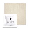 Picture of Cast Pumice | Set of 2 | Sunbrella 18" Square Outdoor Throw Pillows with Premium Inserts