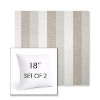 Picture of Direction Linen | Set of 2 | Sunbrella 18" Square Outdoor Throw Pillows with Premium Inserts