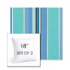 Picture of Dolce Oasis | Set of 2 | Sunbrella 18" Square Outdoor Throw Pillows with Premium Inserts