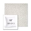 Picture of Dumont Stucco | Set of 2 | Sunbrella 18" Square Outdoor Throw Pillows with Premium Inserts
